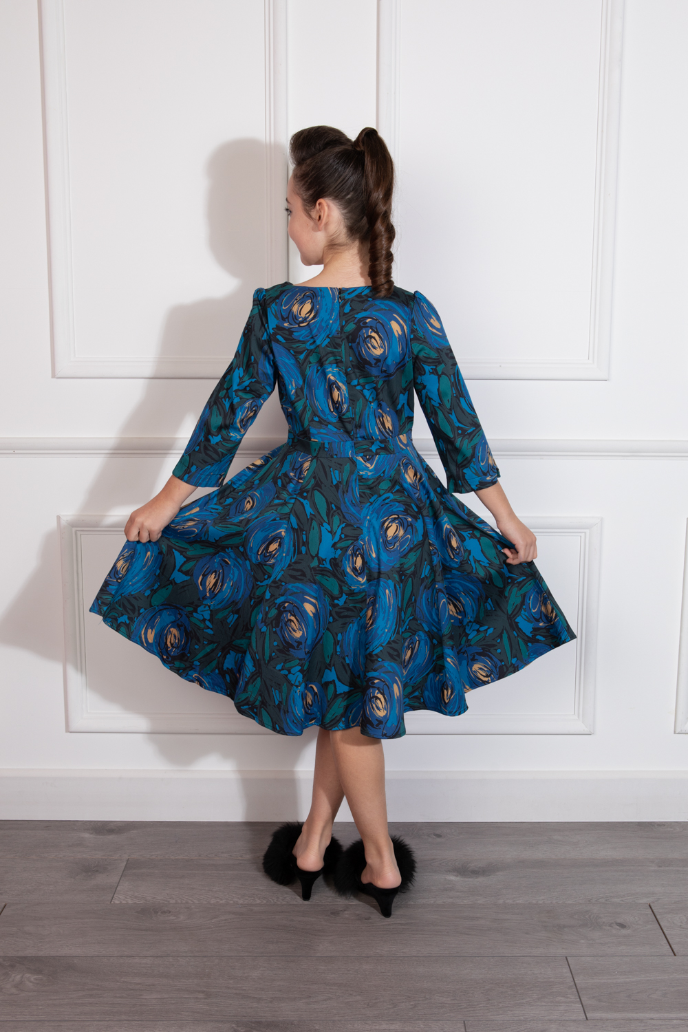 Delaney Floral Swing Dress in Kids